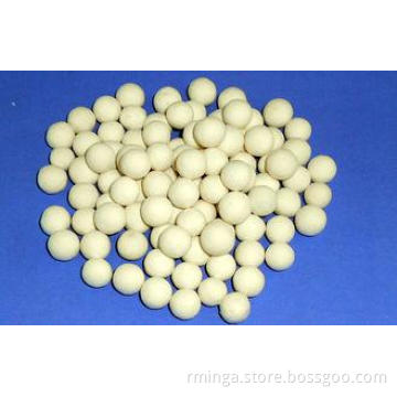13mm White Alumina Ceramic Ball , Industrial Catalyst Carri
